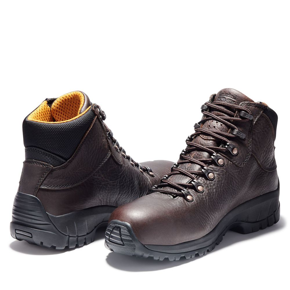 Botas de Trabajo Timberland Hombre Pro® Titan® Trekker Alloy Toe Marrones Oscuro - Chile WZD-934658